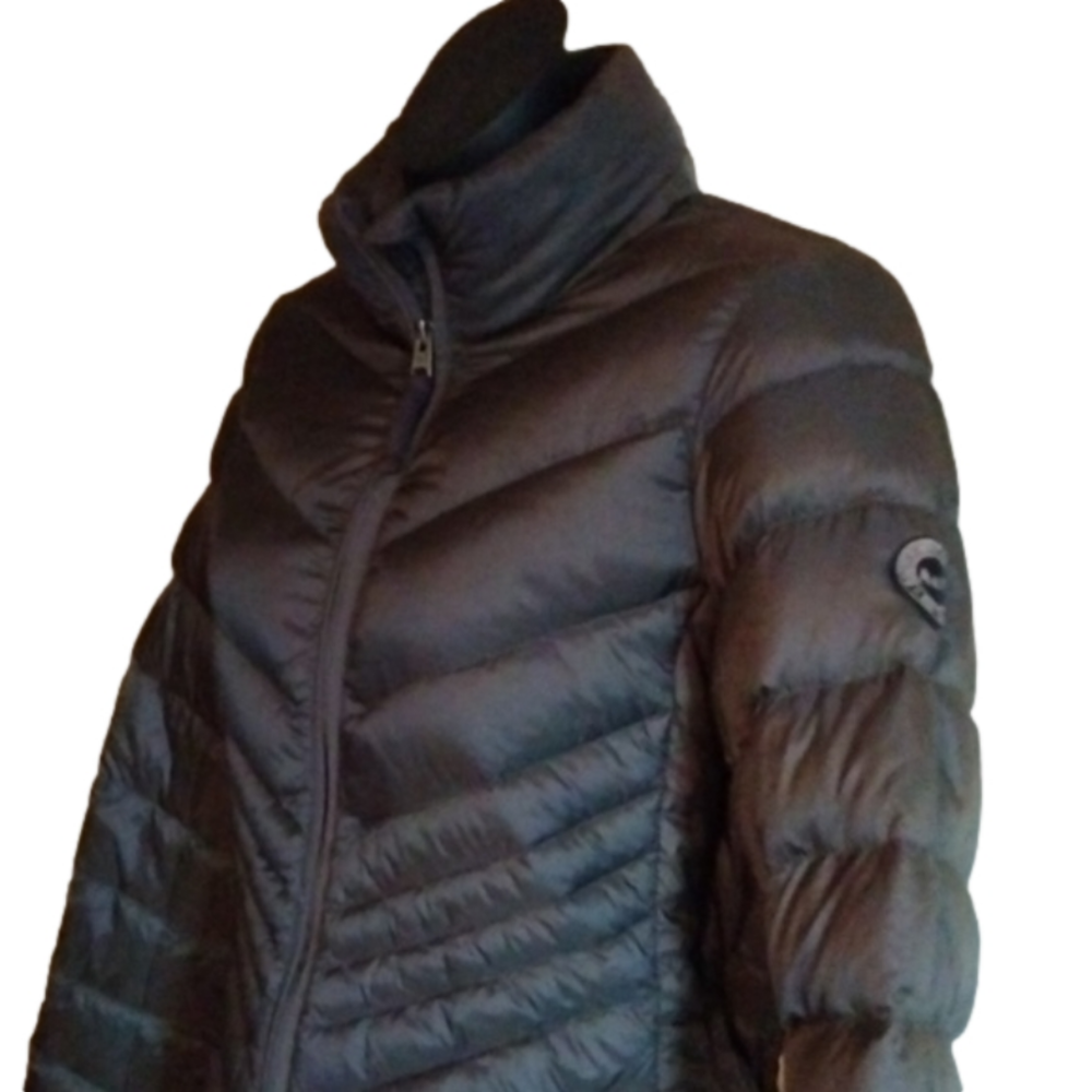 Abercrombie & Fitch steel  grey down lightweight puffer jacket.Size small. - Picture 4 of 15